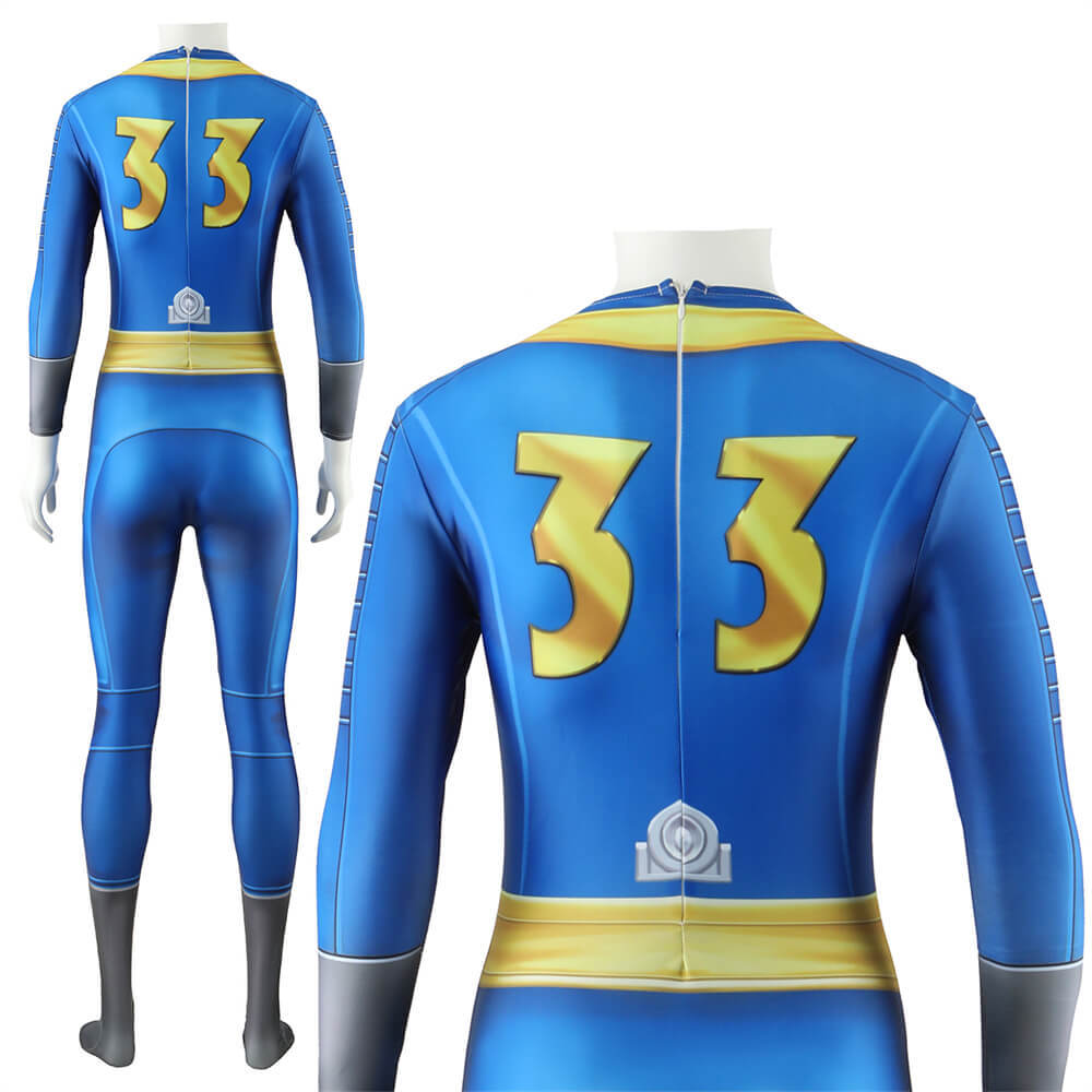Fallout TV Lucy Jumpsuit Vault 33 Cosplay Costume Women Men Kids Takerlama