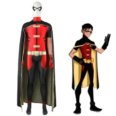 Young Justice Robin Tim Drake Cosplay Costume Adults Kids Takerlama