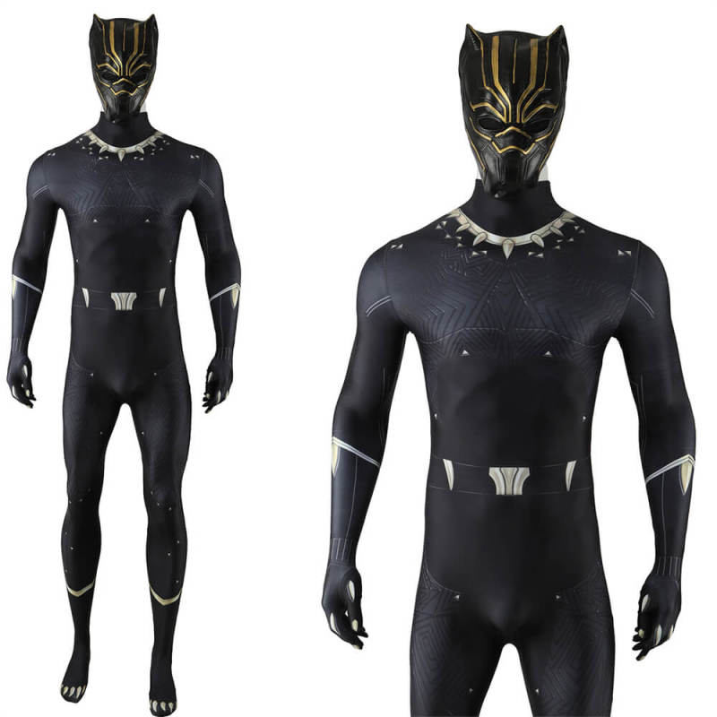 Marvel 1943 Rise of Hydra Black Panther Cosplay Costume Adults Kids Takerlama