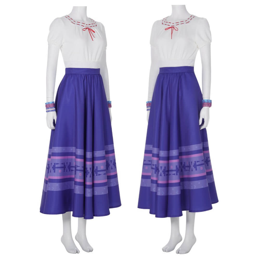 Adults Disney Encanto Luisa Madrigal Cosplay Costume Takerlama