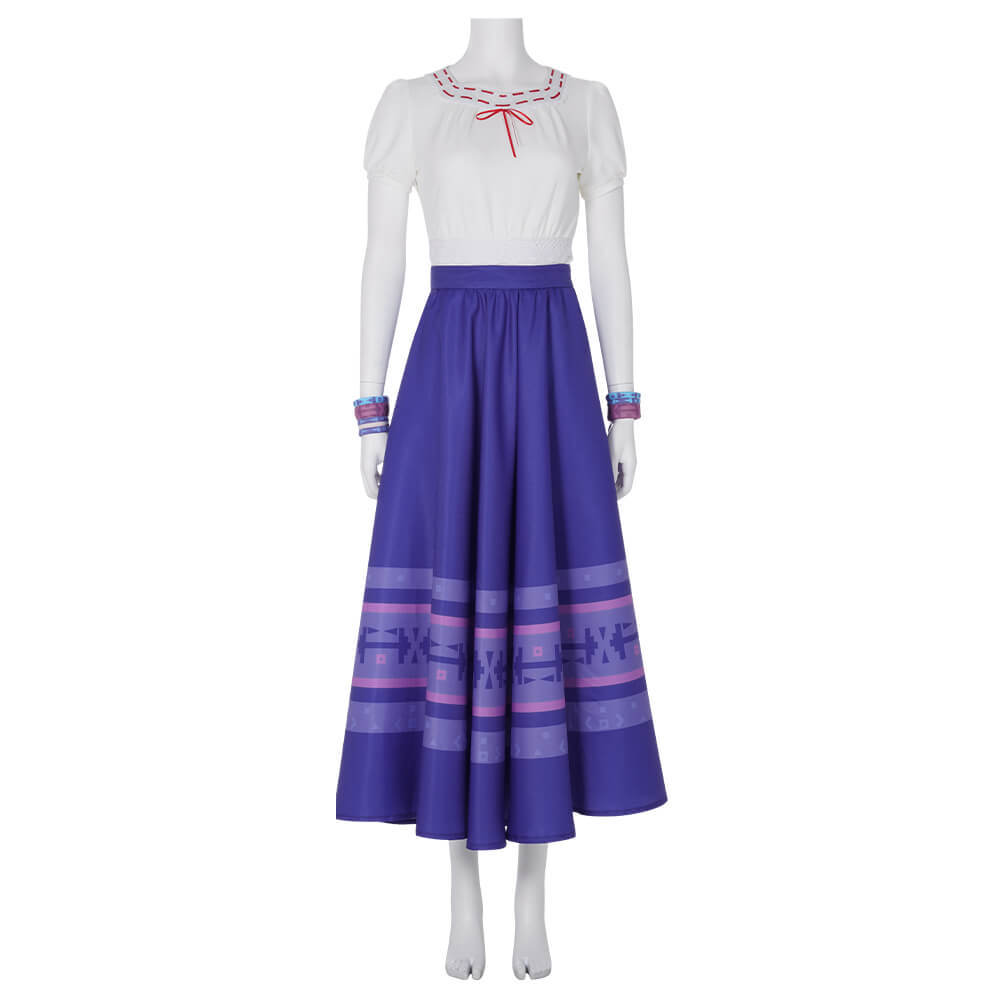 Adults Disney Encanto Luisa Madrigal Cosplay Costume Takerlama