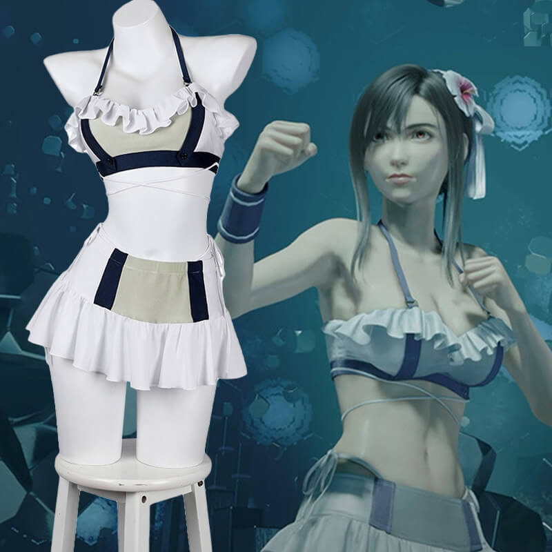 Final Fantasy VII Rebirth Tifa Lockhart Swimsuit Cosplay Costume Takerlama