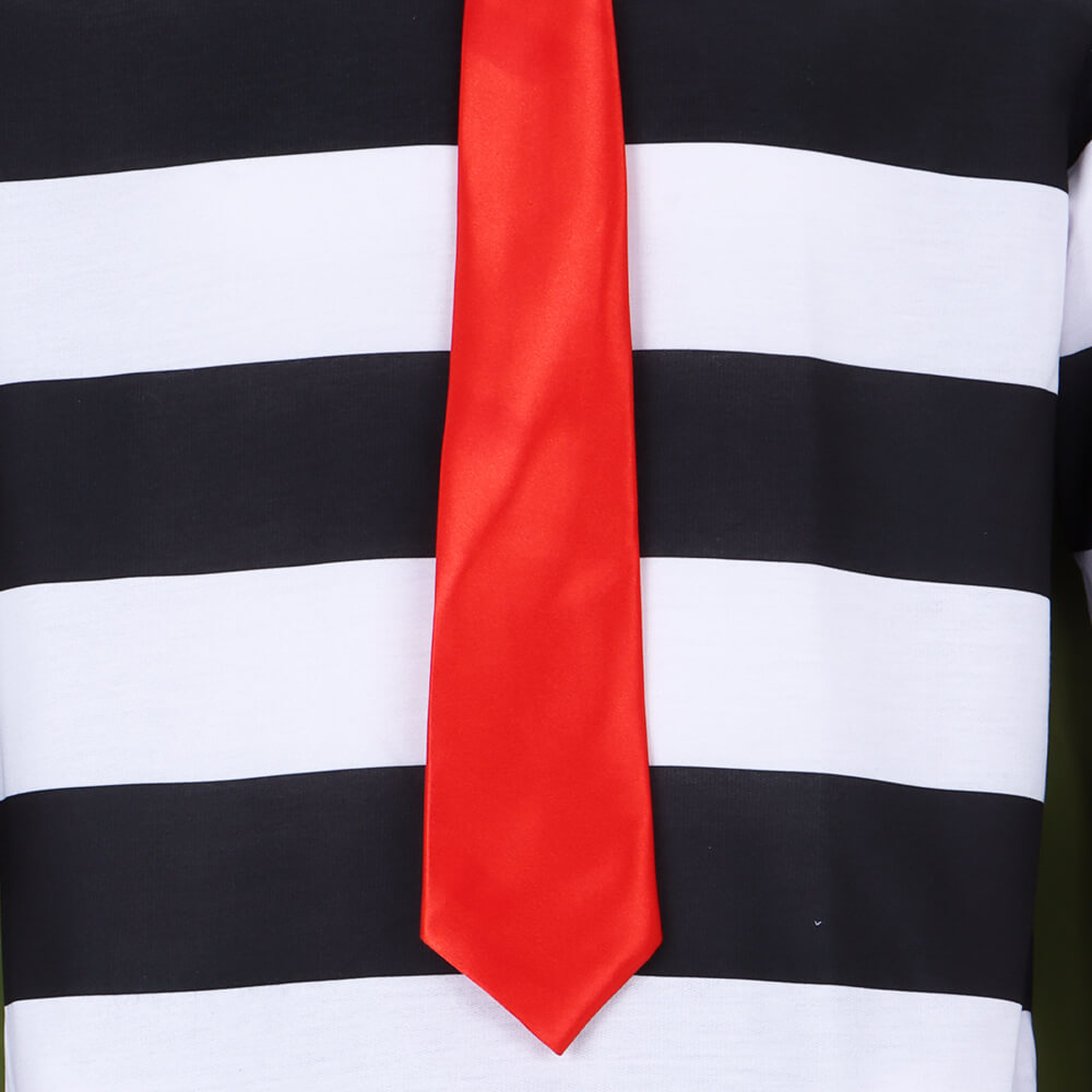 Hamburglar Thief Prison Costume Men's Halloween Cosplay Outfits Takerlama
