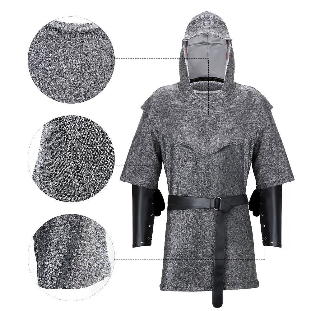Renaissance Medieval Noble Knight Cosplay Costume Men's Halloween Outfits Takerlama