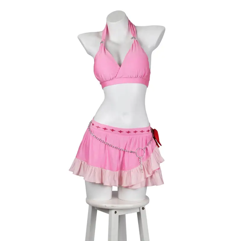Final Fantasy VII Rebirth Aerith Gainsborough Swimsuit Cosplay Costume Takerlama
