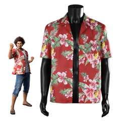 Yakuza Like a Dragon Infinite Wealth Ichiban Kasuga Cosplay Costume Hawaiian T-Shirt Takerlama
