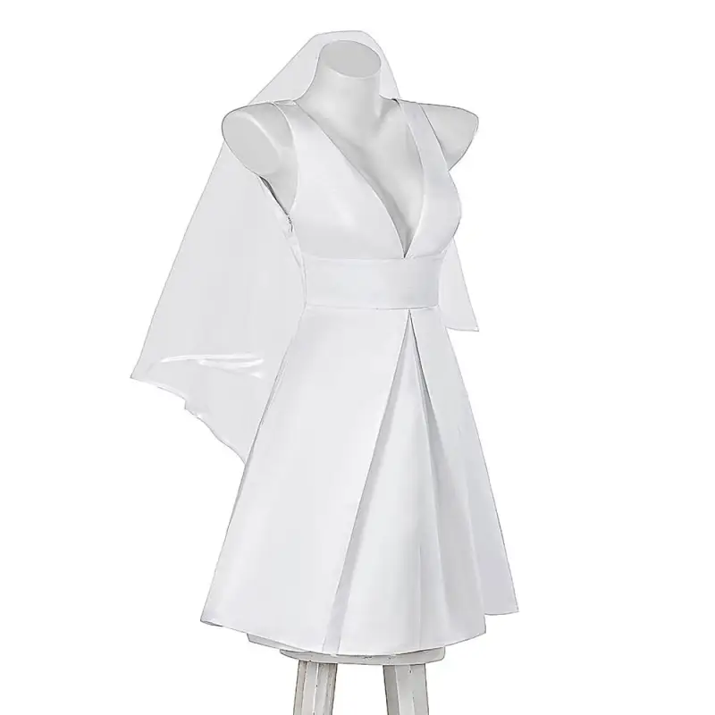Joker Folie a Deux Harley Quinn Wedding Dress Lady Gaga Halloween Cosplay Costume Takerlama