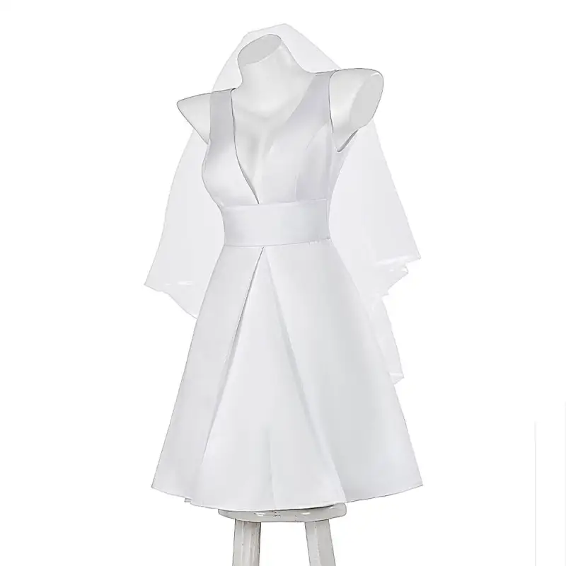 Joker Folie a Deux Harley Quinn Wedding Dress Lady Gaga Halloween Cosplay Costume Takerlama