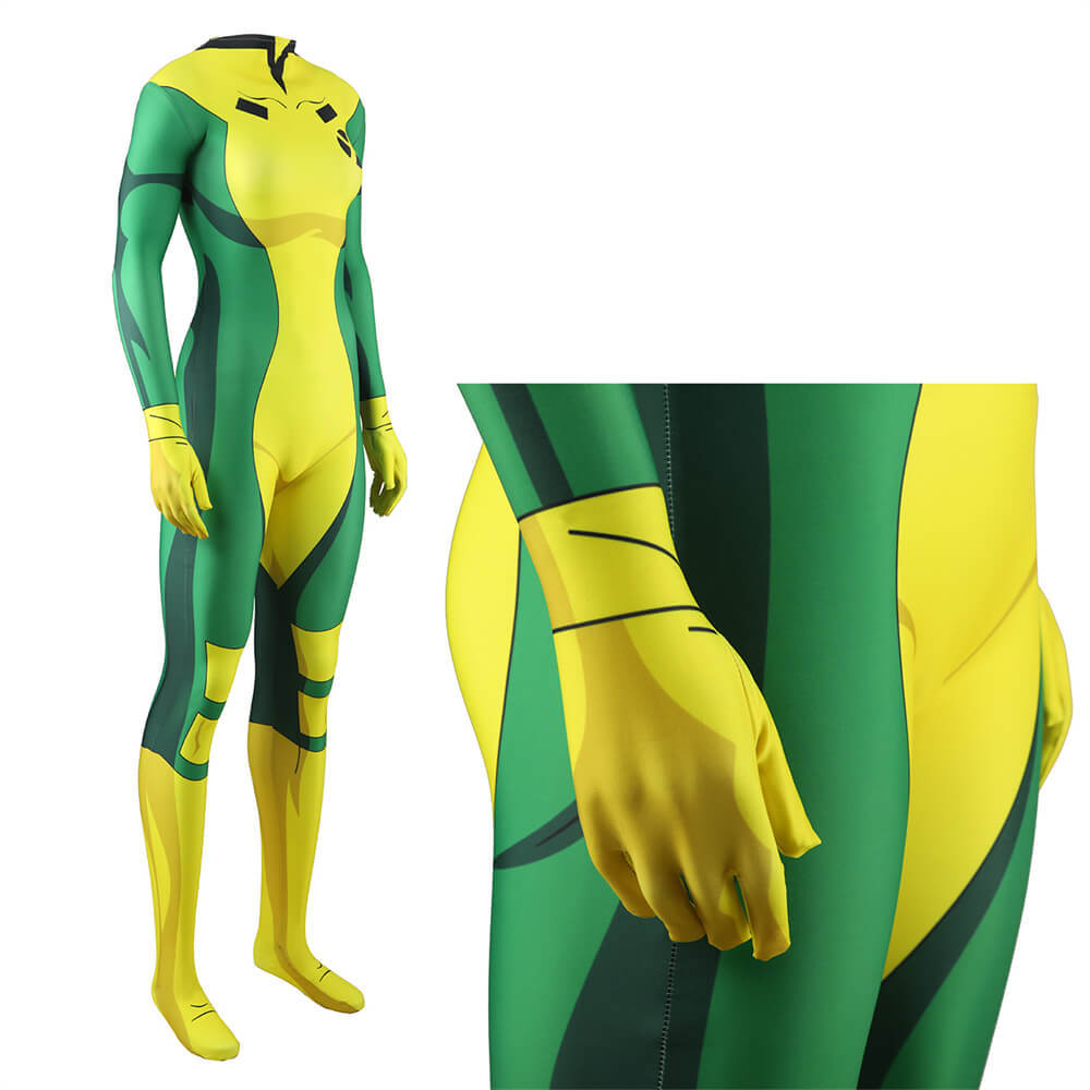Takerlama X-Men 97 Rogue Jumpsuit Cosplay Costume 2024 TV Seies Superheroes
