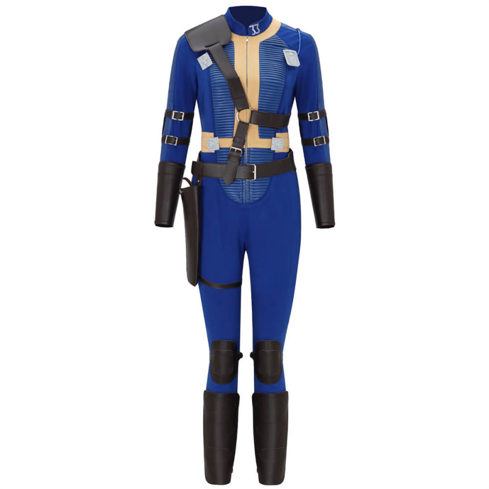 Fallout Vault 33  Lucy Costume TV Series Cosplay Jumpsuit Takerlama