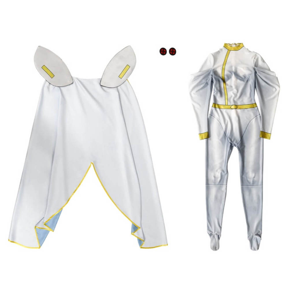 X-Men 97 Storm Cosplay Costume Deluxe 2024 TV Superhero Jumpsuit Cloak Takerlama