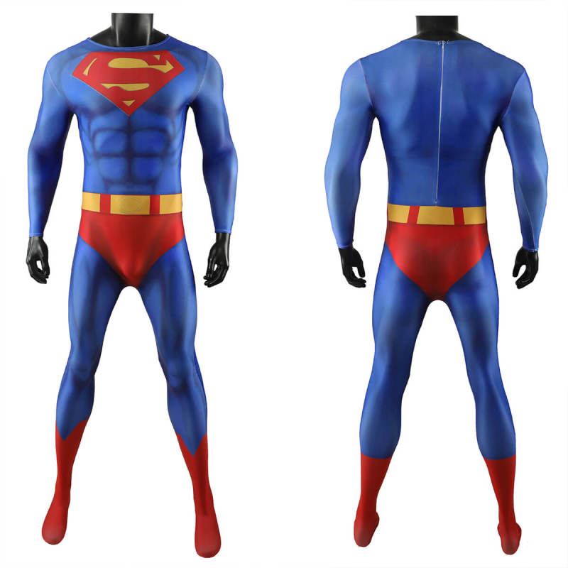 Superman 1978 Cosplay Costume Superhero Clark Kent  Jumpsuit Cloak Takerlama