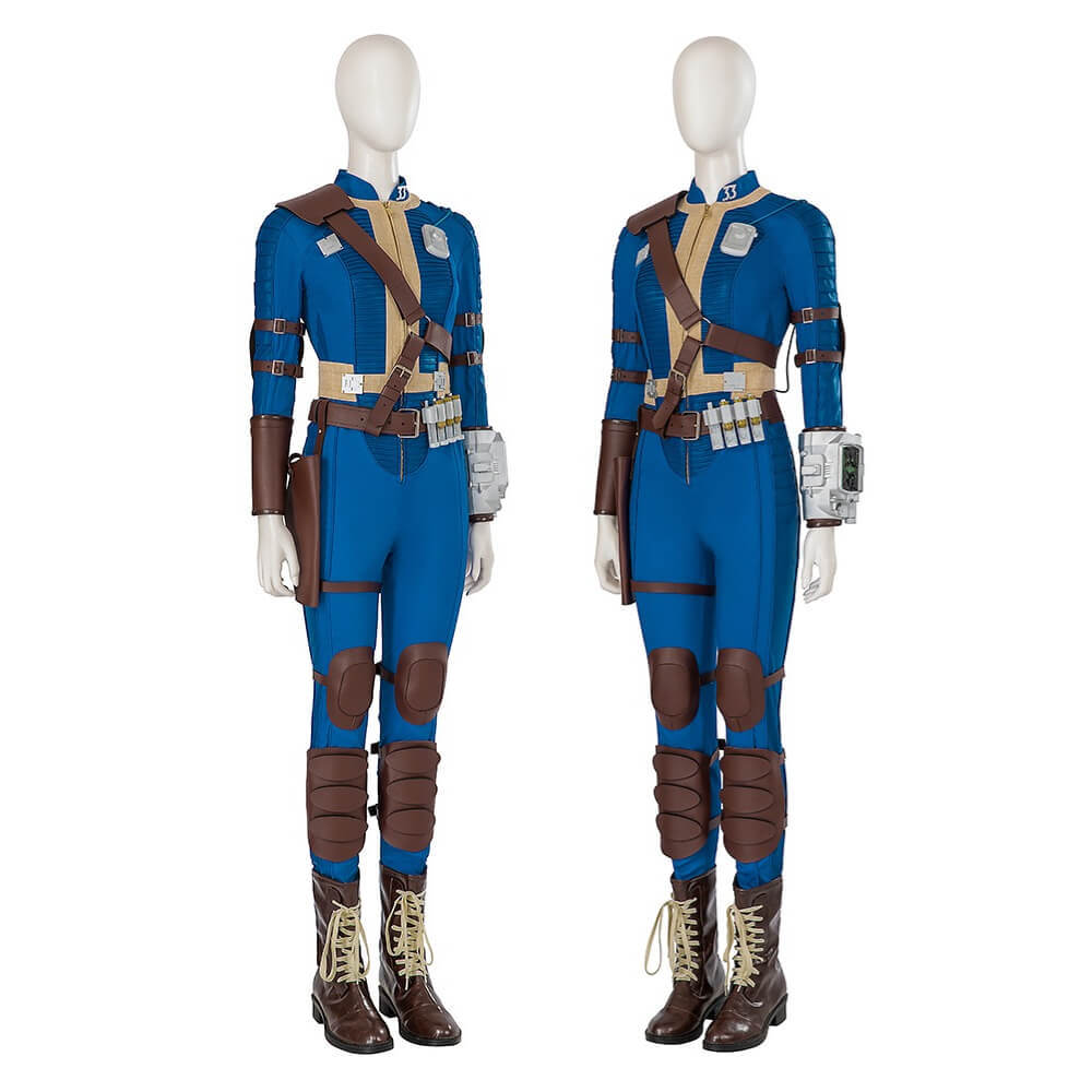 Fallout Lucy Cosplay Costume TV Series Vault 33 Suit Deluxe Style Takerlama