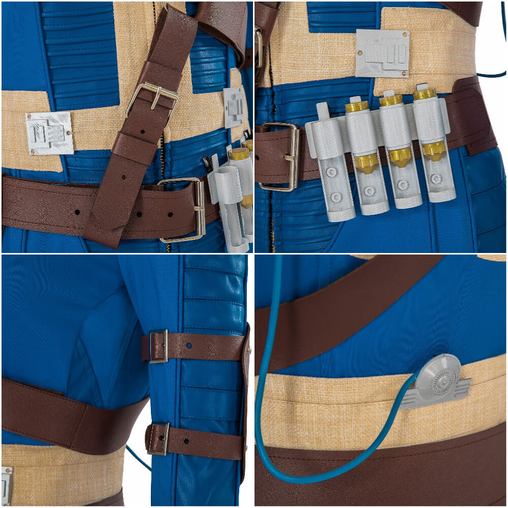 Fallout Lucy Cosplay Costume TV Series Vault 33 Suit Deluxe Style Takerlama
