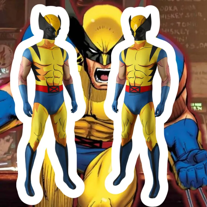 X-Men 97 Wolverine Cosplay Costume With Mask for Adults Kids Takerlama