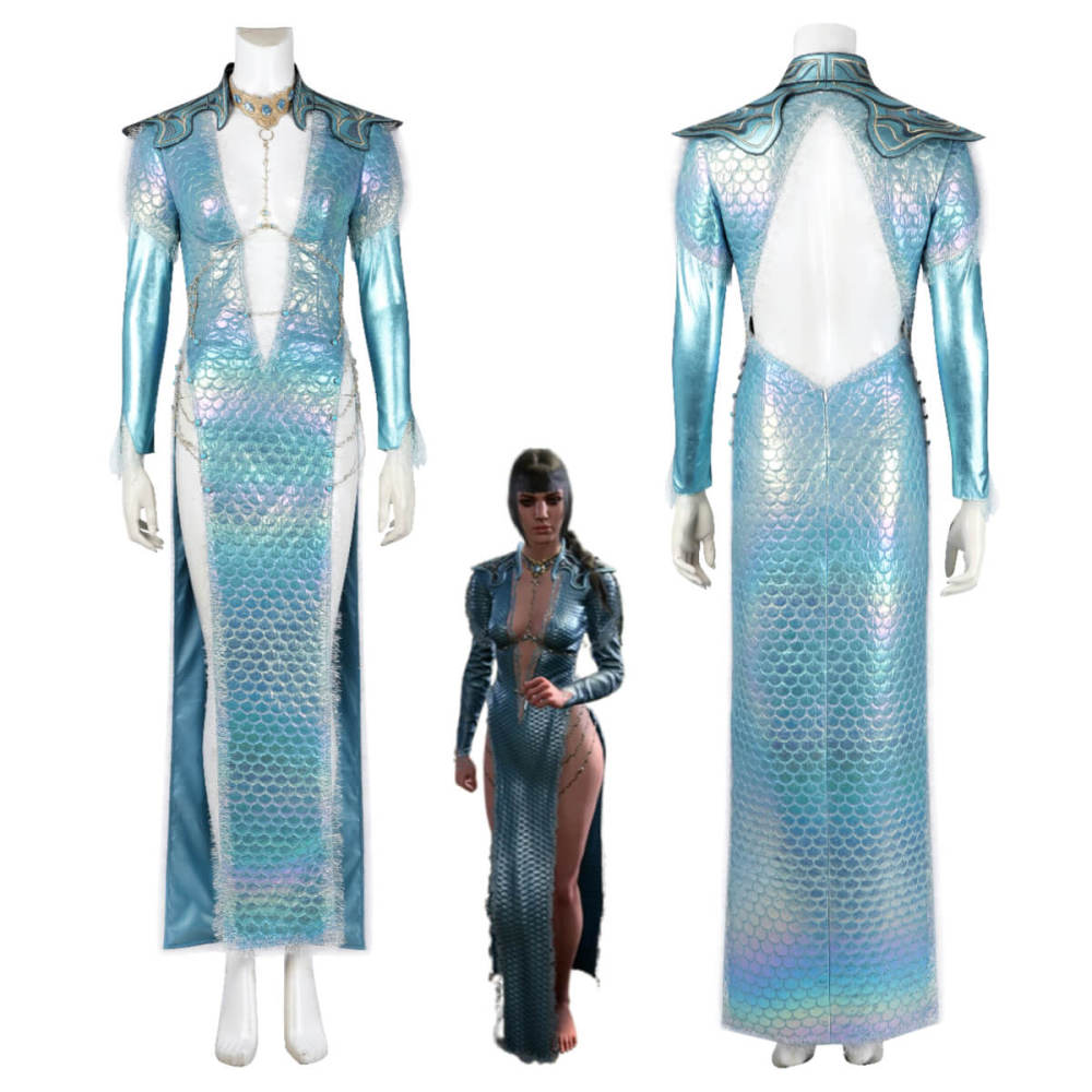Baldur's Gate 3 Shadowheart Wavemother's Robe Cosplay Costume-Takerlama