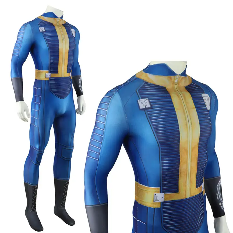 Fallout TV Vault 33 Jumpsuit for Men Kids Cosplay Costume Takerlama