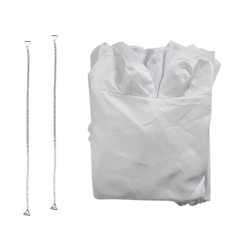 Joker Folie a Deux Harley Quinn Cosplay Costume Lady Gaga White Wedding Dress Takerlama