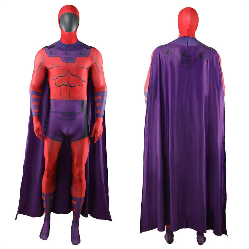X-Men 97 Magneto Cosplay Costume with Mask & Cloak Adults Kids Upgrade Takerlama