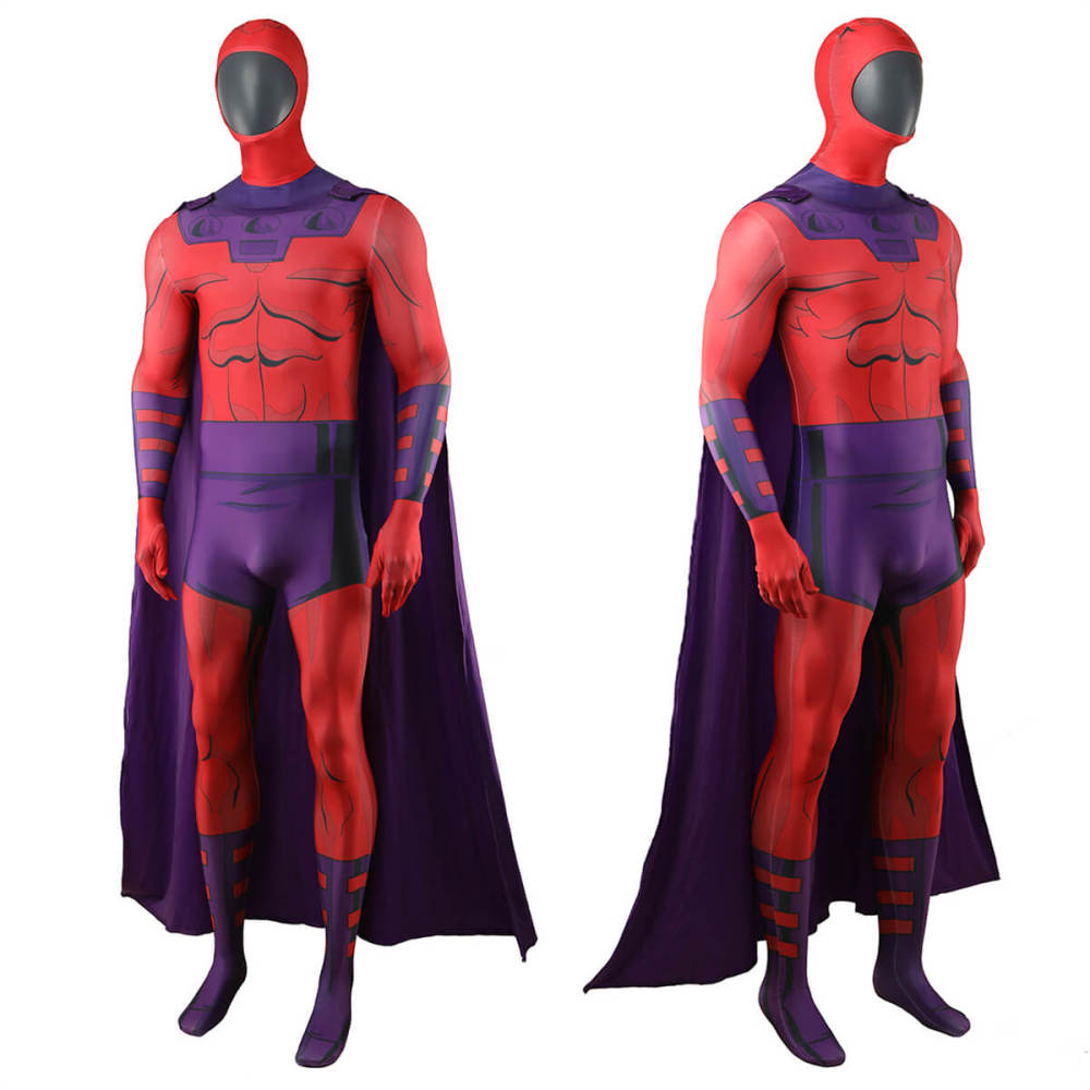 X-Men 97 Magneto Cosplay Costume with Mask & Cloak Adults Kids Upgrade Takerlama