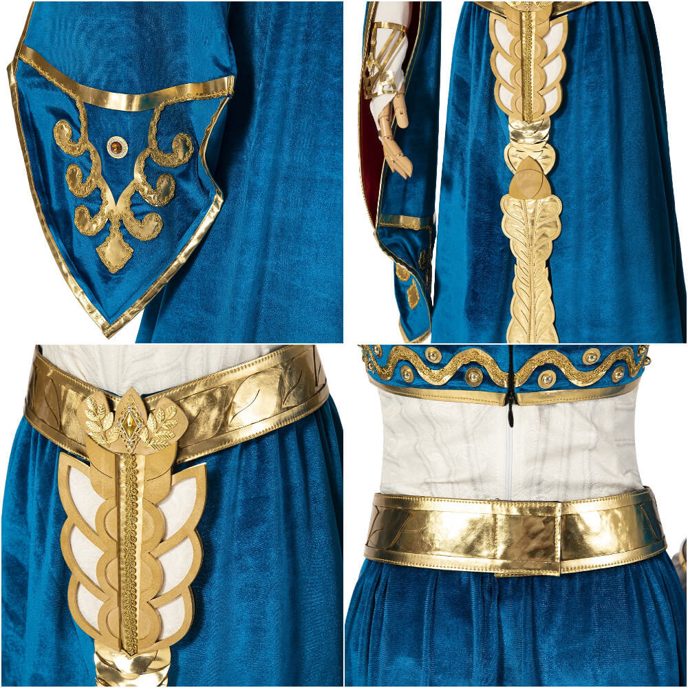 Princess Zelda Dress The Legend of Zelda Breath of the Wild Cosplay Costume Takerlama