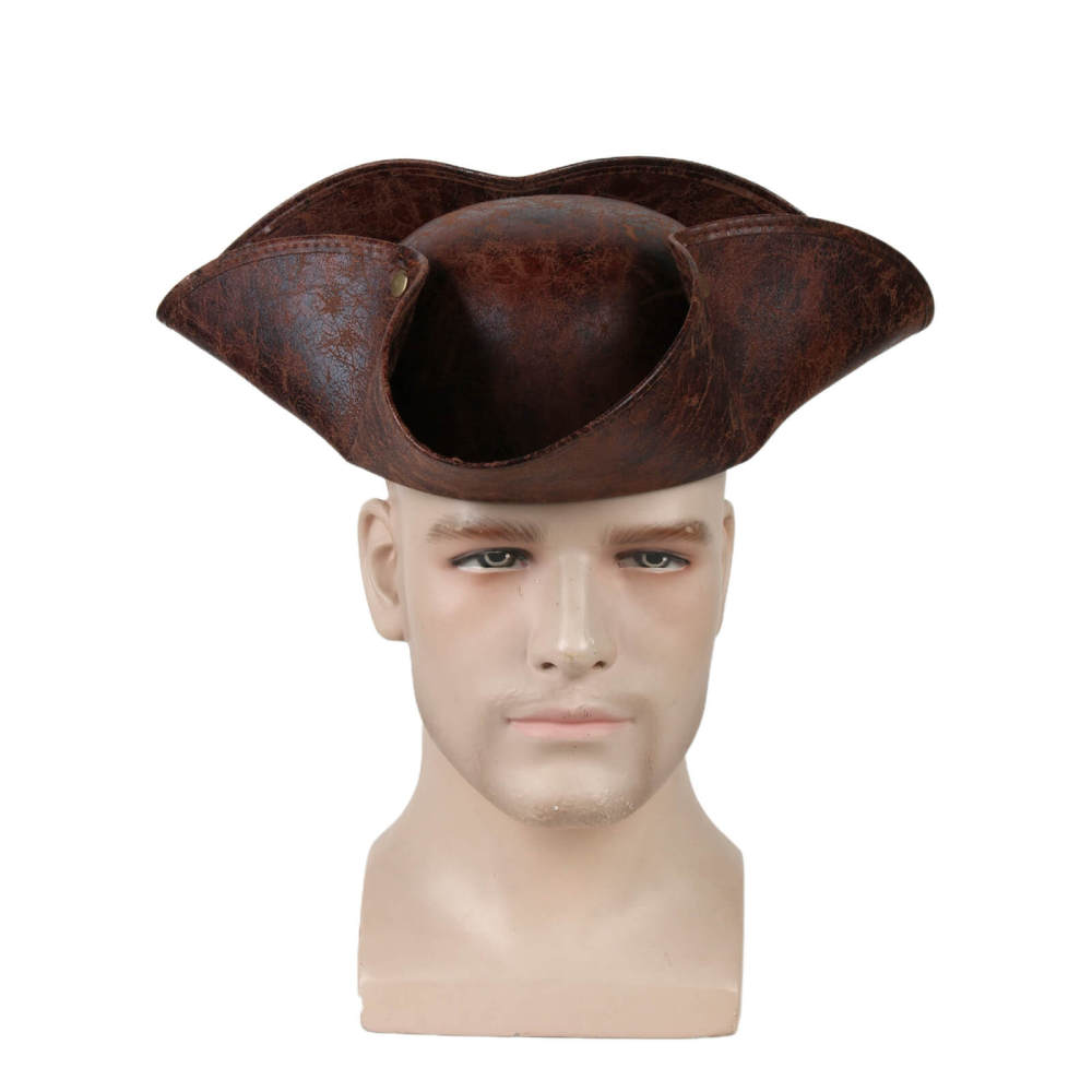 Pirates of The Caribbean Triangle Hat Pirate Captain Halloween Cosplay Props Takerlama