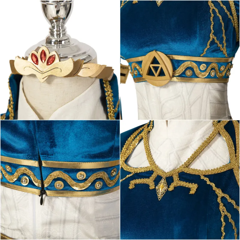 Princess Zelda Dress The Legend of Zelda Breath of the Wild Cosplay Costume Takerlama