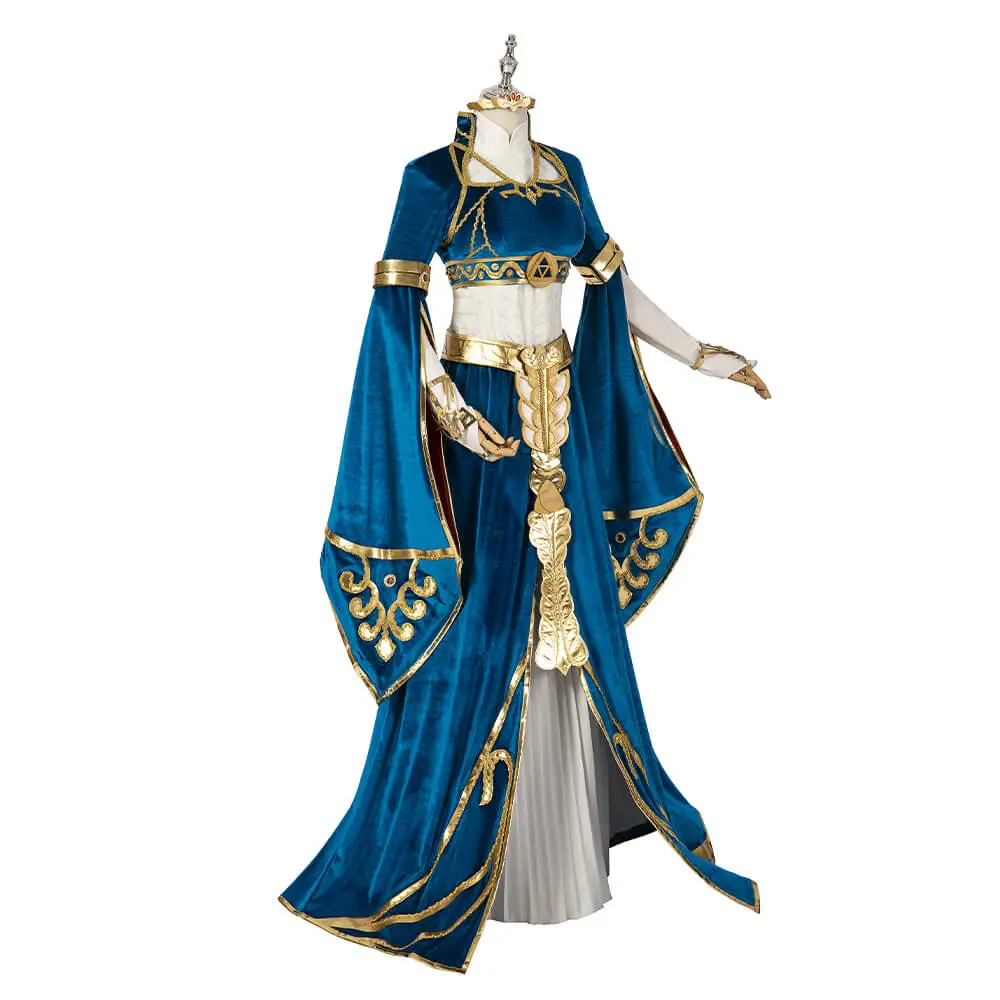 princess zelda blue dress The Legend of Zelda Breath Wild Princess Zelda Cosplay Costume – CoserZ