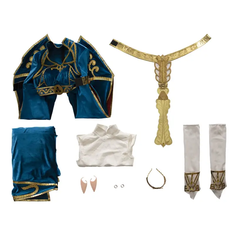 Princess Zelda Dress The Legend of Zelda Breath of the Wild Cosplay Costume Takerlama