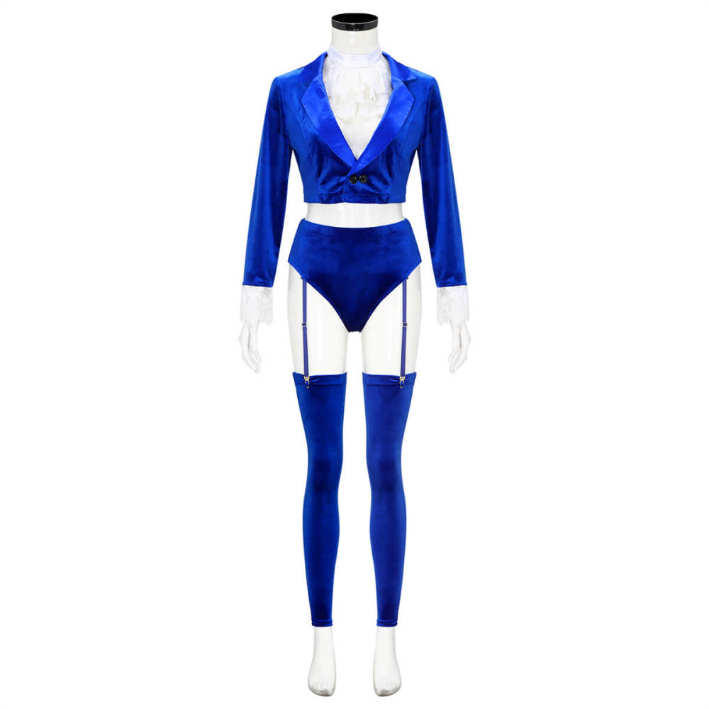 Austin Powers Blue Costume For Women International Man of Mystery Takerlama