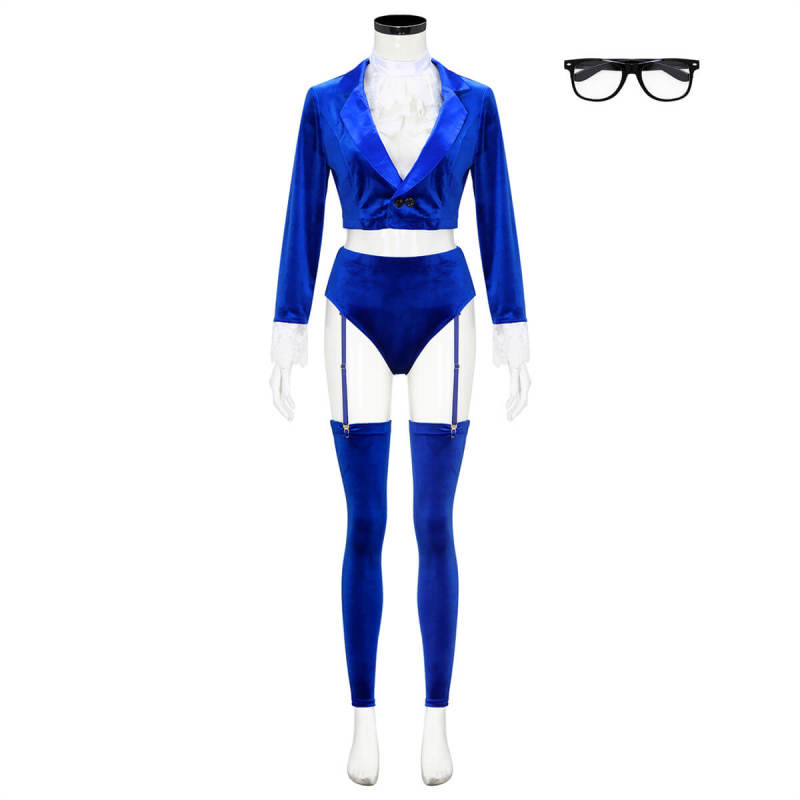 Austin Powers Blue Costume For Women International Man of Mystery Takerlama