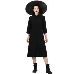 Lydia Deetz Black Cosplay Costume Fancy Dress With Hat Takerlama In Stock
