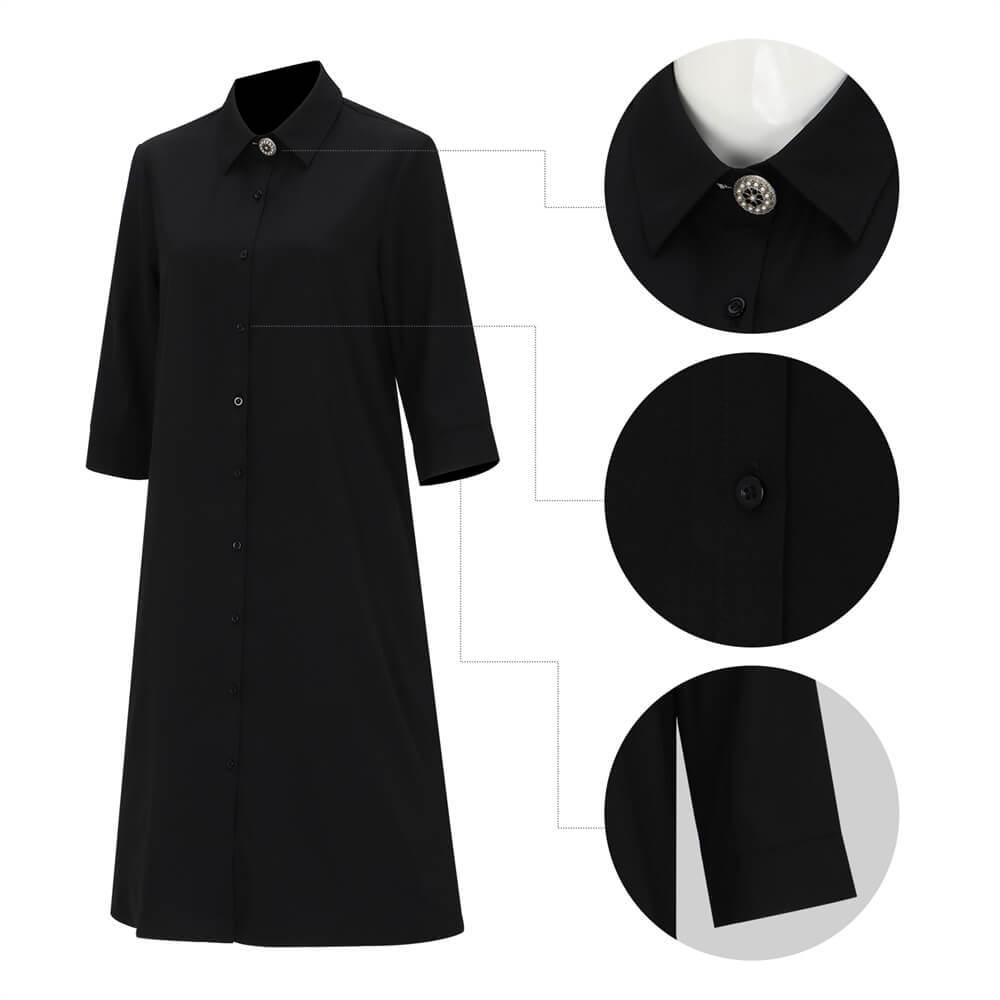 Beetlejuice Lydia Deetz Black Cosplay Costume Fancy Dress With Hat Takerlama