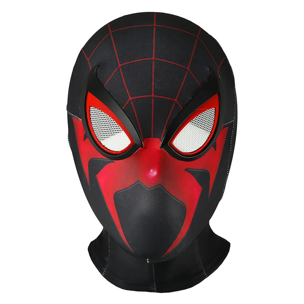 Takerlama Spider-Man 2 PS5 Shadow-Spider Suit Game Superhero Miles Morales Cosplay Costume For Men Kids