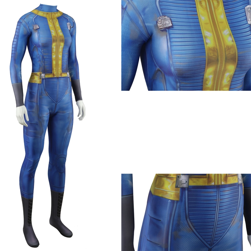 Fallout 4 Vault 111 Jill Vault Cosplay Costume For Women Kids Jumpsuit Takerlama