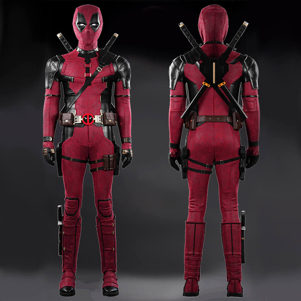 Deadpool 3 Wade Wilson Cosplay Costume Deadpool & Wolverine Halloween Party Apparel Takerlama