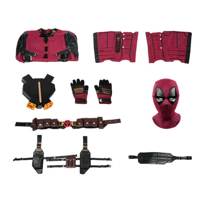 Deadpool 3 Wade Wilson Cosplay Costume Deadpool & Wolverine Halloween Party Apparel Takerlama