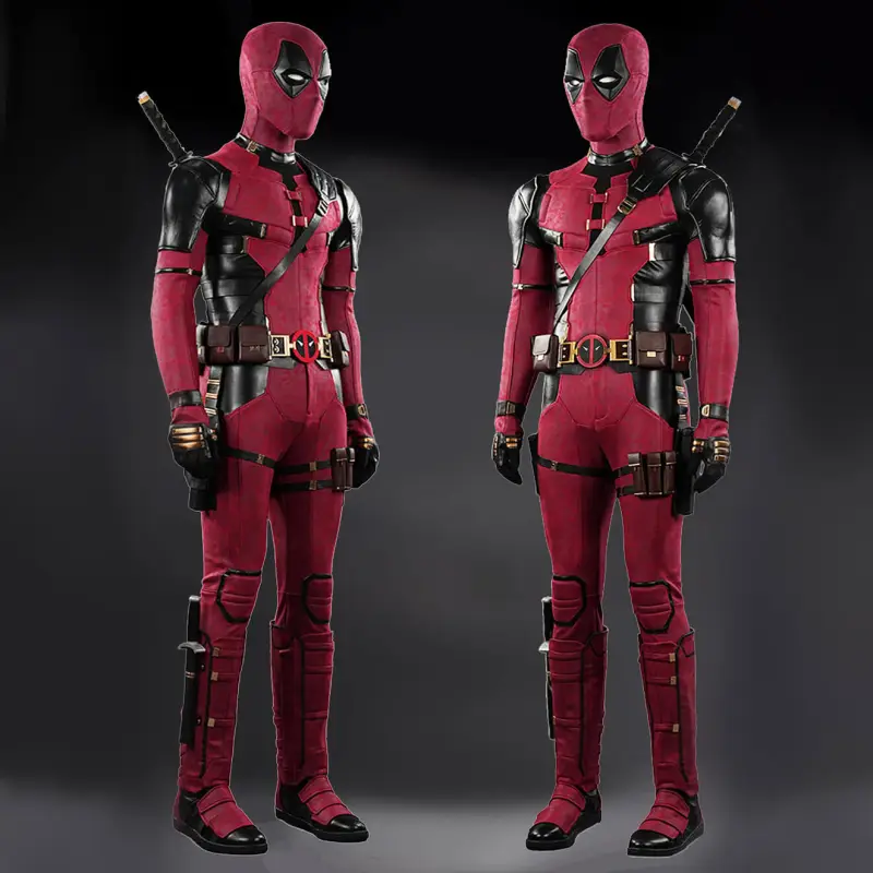 Deadpool 3 Wade Wilson Cosplay Costume Deadpool & Wolverine Halloween Party Apparel Takerlama