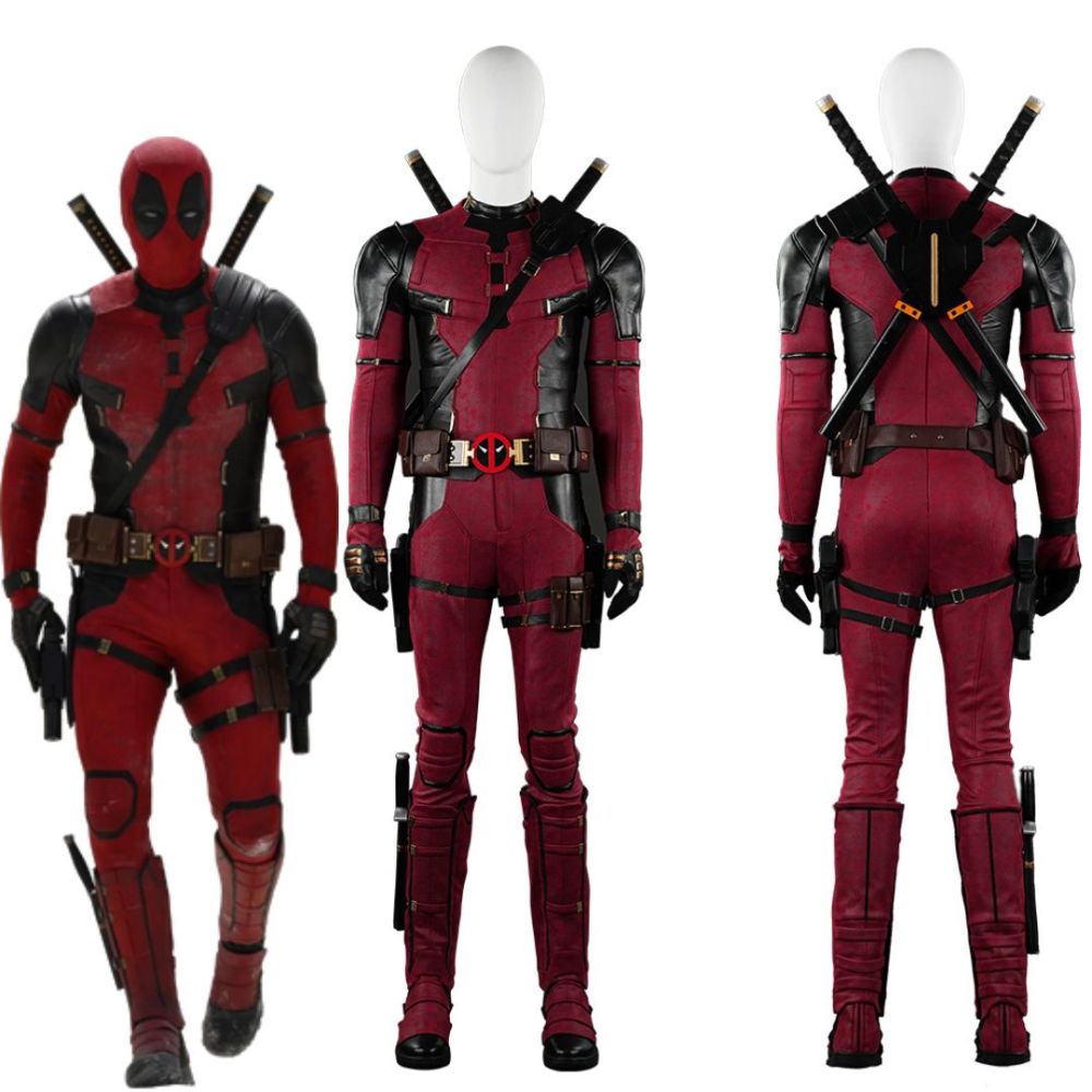 Deadpool 3 Wade Wilson Cosplay Costume Deadpool & Wolverine Halloween Party Apparel Takerlama
