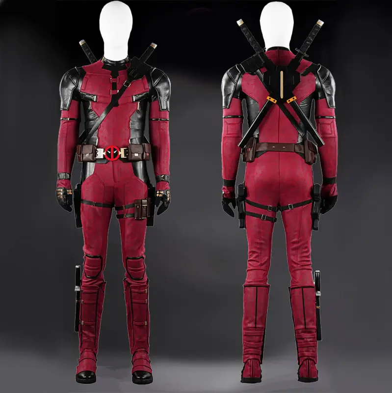 Deadpool 3 Wade Wilson Cosplay Costume Deadpool & Wolverine Halloween Party Apparel Takerlama