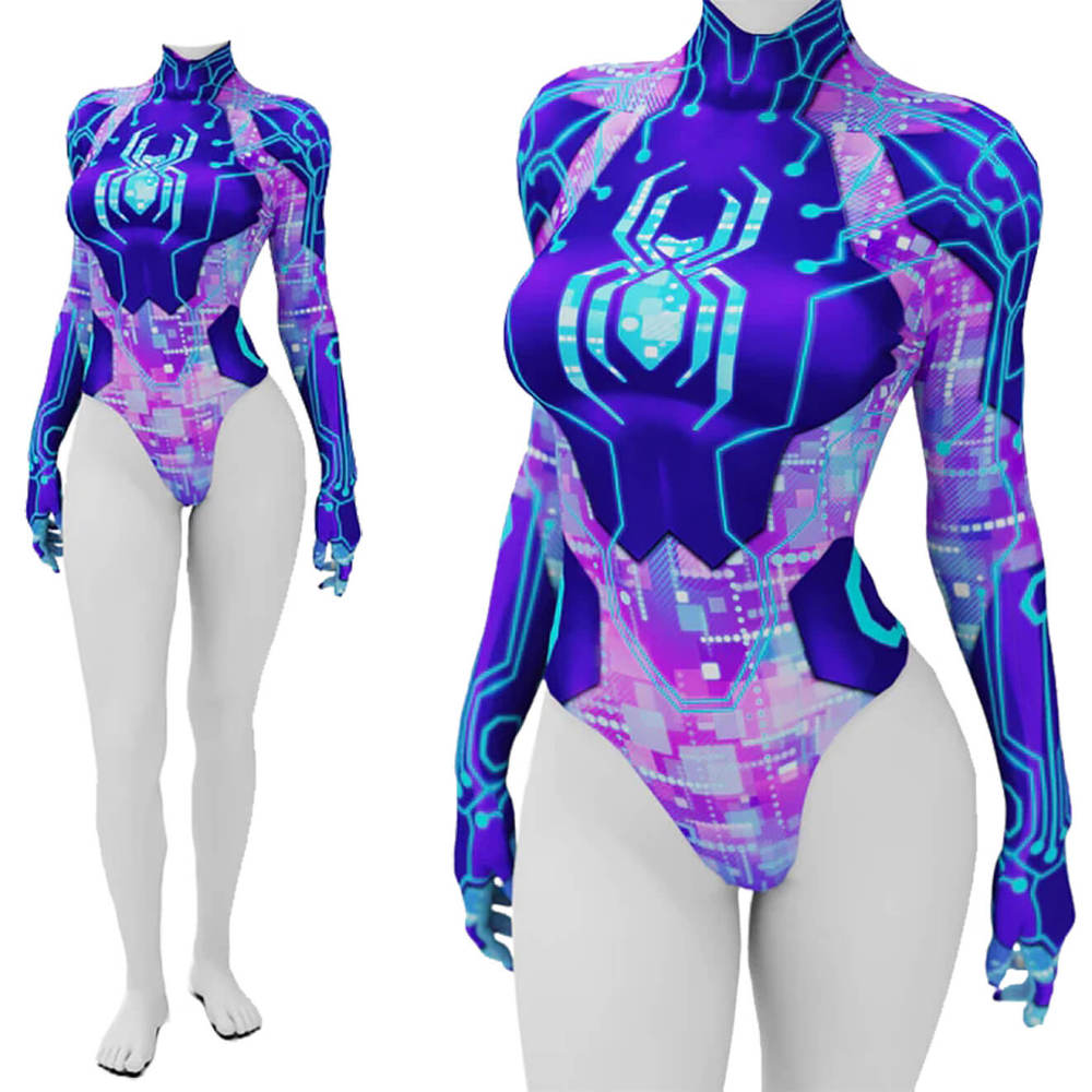 Spider-Byte Monokini Spider-Man Across the Spider-Verse One Piece Swimwear Takerlama