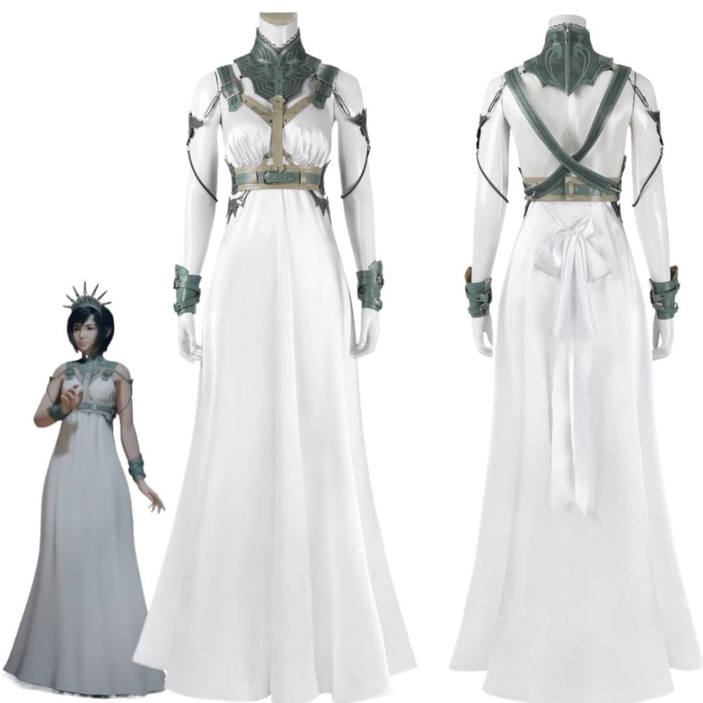 FF7 Rebirth Aerith Cosplay Costume Gold Saucer Dance Fancy Dress Final Fantasy VII Rebirth Takerlama