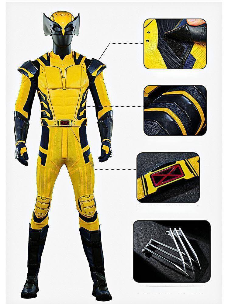 Deadpool 3 Wolverine Logan Halloween Costume Deadpool & Wolverine Cosplay Superhero Theme Party Outfits Top Level