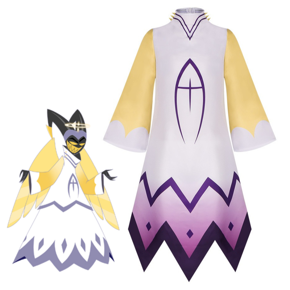Hazbin Hotel Adam Cosplay Costume Extermination Attire Halloween Fancy Dress Men Takerlama