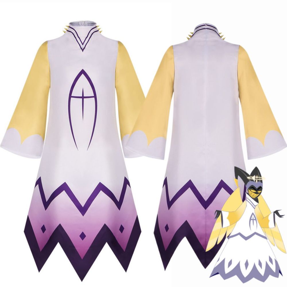 Hazbin Hotel Adam Cosplay Costume Extermination Attire Halloween Fancy Dress Hat Men Takerlama