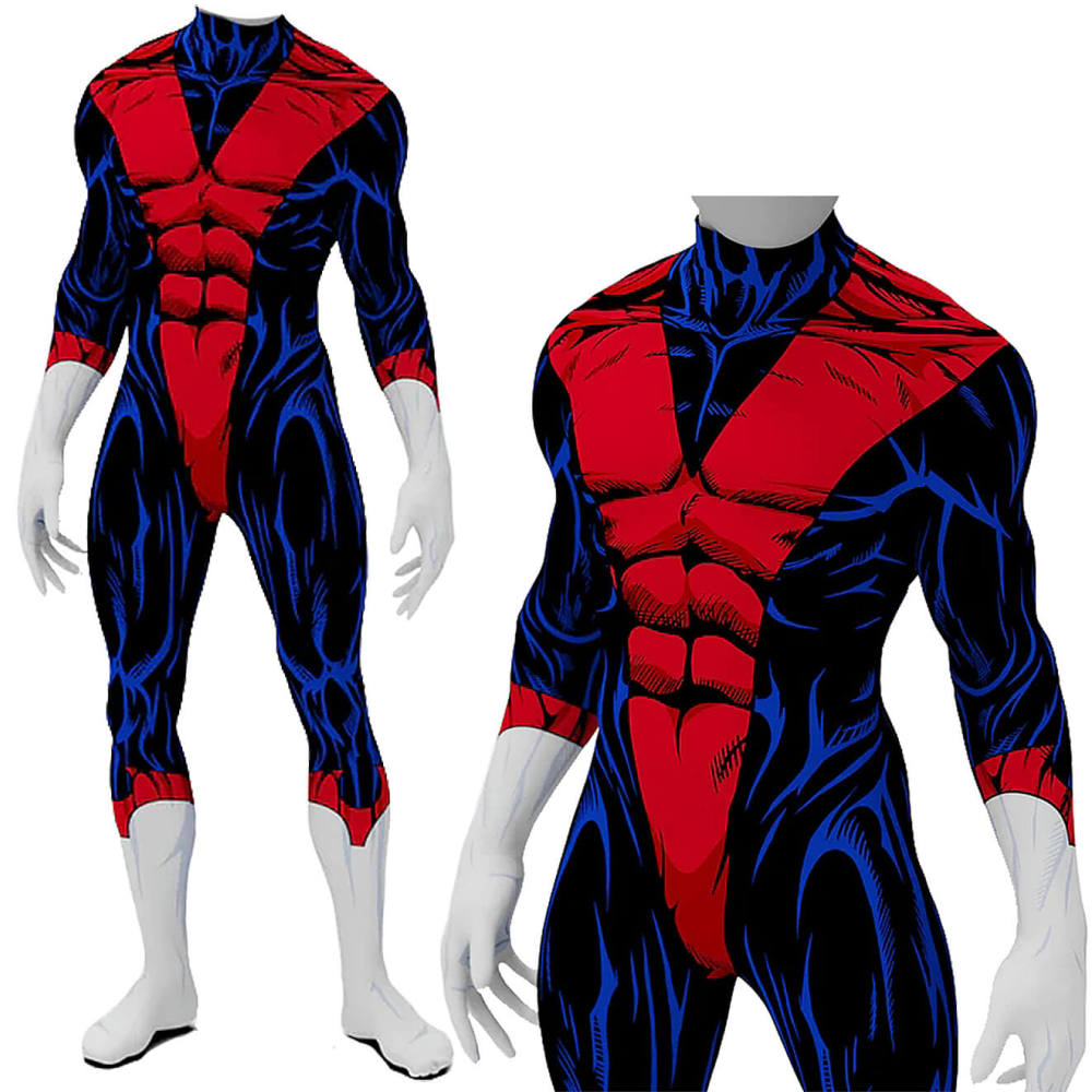 X-Men 97 Nightcrawler Cosplay Costume Marvel Comic Superhero Jumpsuit for Adults Kids Takerlama