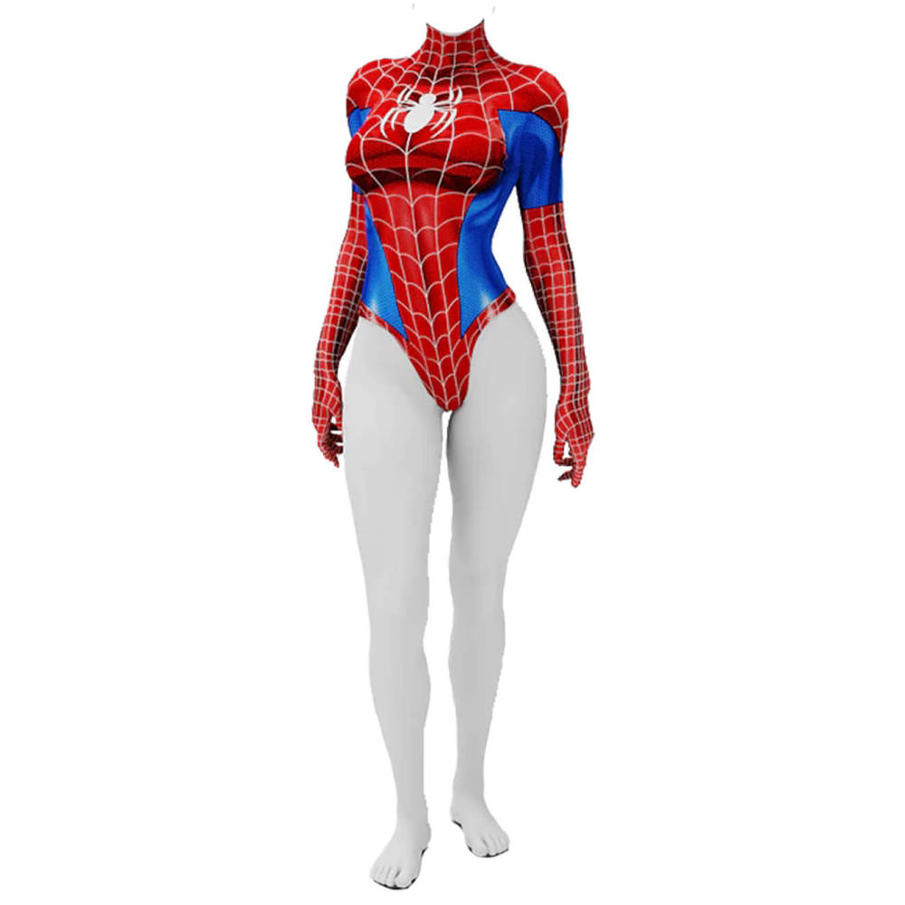 Spider-Woman Mary Jane Cosplay Monokini MJ Swimwear One Piece Swimsuit Jumpsuit Costume Takerlama