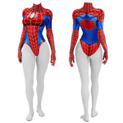 Spider-Woman Mary Jane Cosplay Monokini MJ Swimwear One Piece Swimsuit Jumpsuit Costume Takerlama