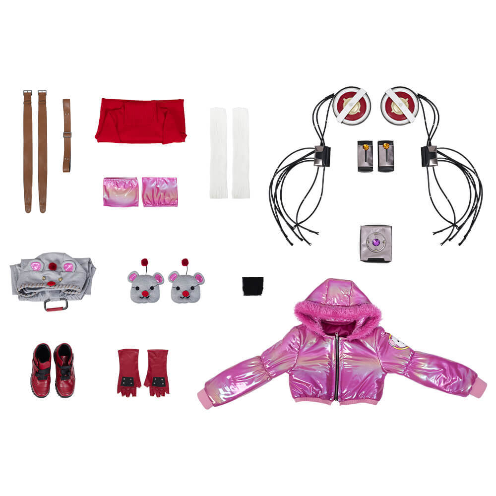 Wattson Kupo Power Suit Apex Legends Final Fantasy Cosplay Costume Takerlama