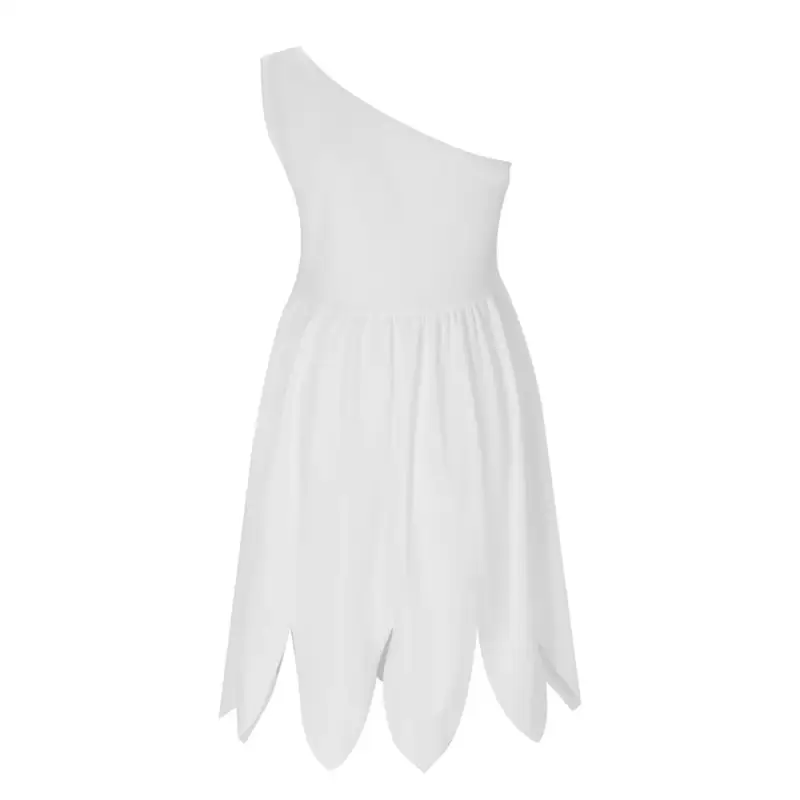 Wilma Flintstone Cosplay Costume White Fancy Dress Halloween Party-The Flintstones Takerlama